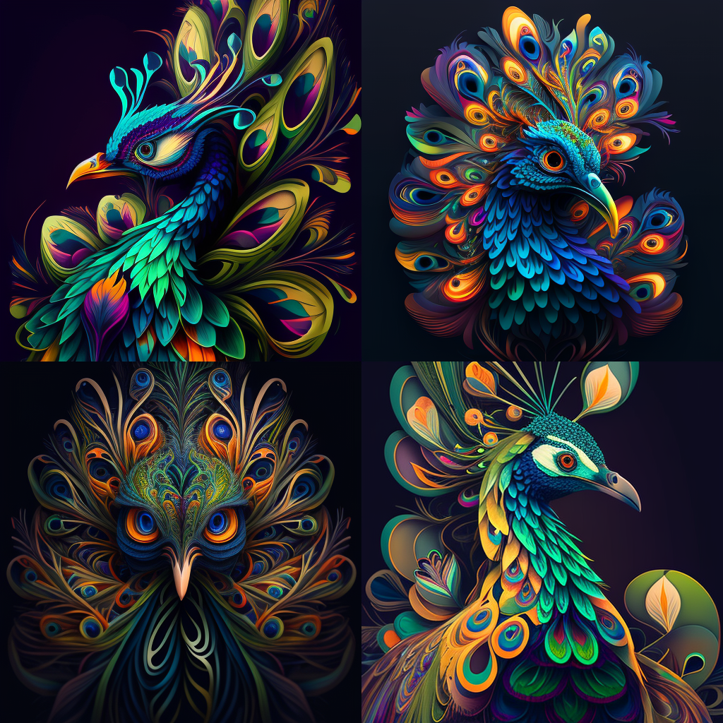peacock_abstract_character_design_psychedelic